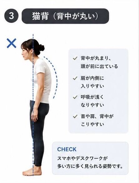 【大森駅の整体】猫背・ストレートネックはどちらが危険？姿勢タイプ診断で根本改善！